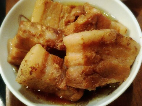 炊飯器レシピ★豚バラ塊肉の甘辛にんにく醤油煮